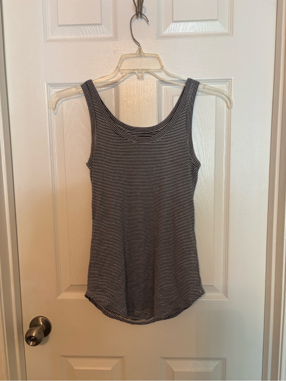 LOFT Black/White Tank Top - Size Medium